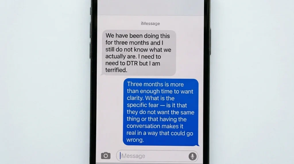 DTR meaning in text conversation example