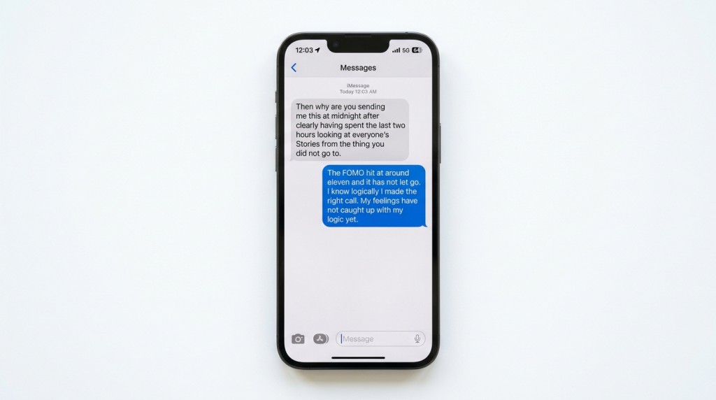 FOMO meaning in text conversation