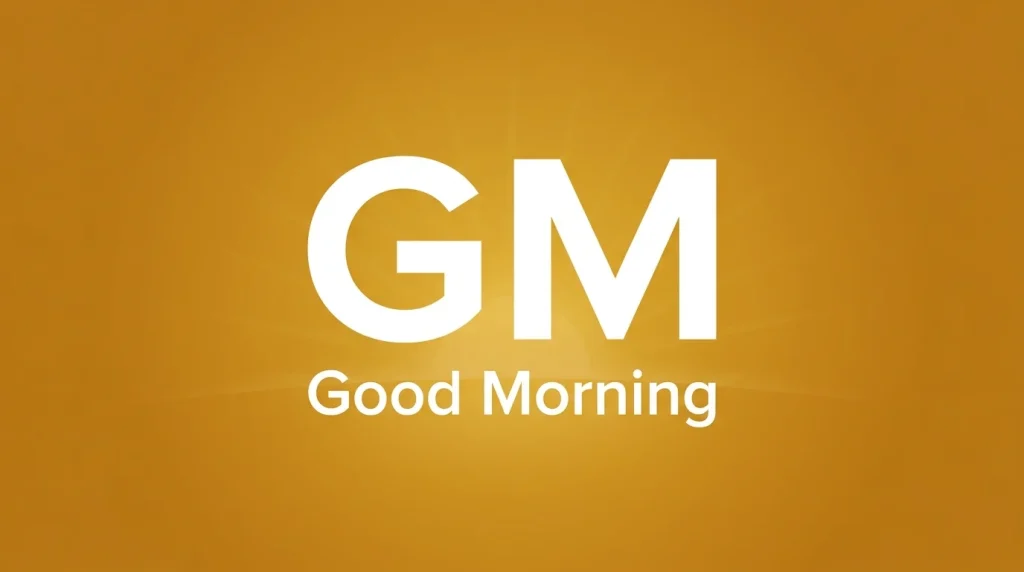 GM meaning in text