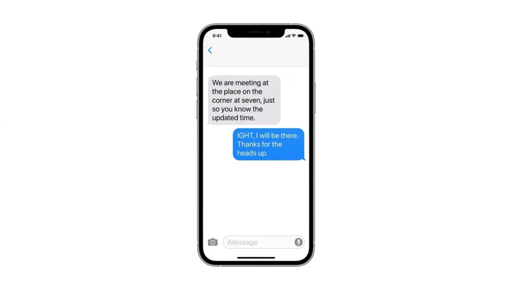 IGHT meaning in text conversation
