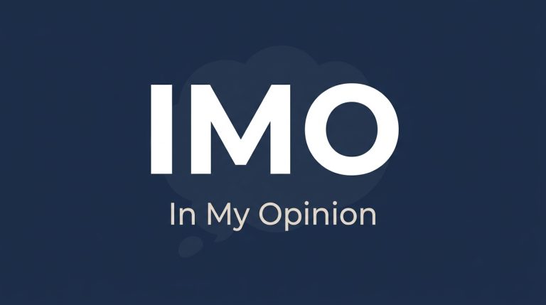 IMO mean in text