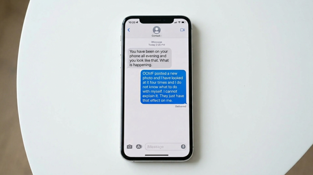 OOMF meaning in text conversation