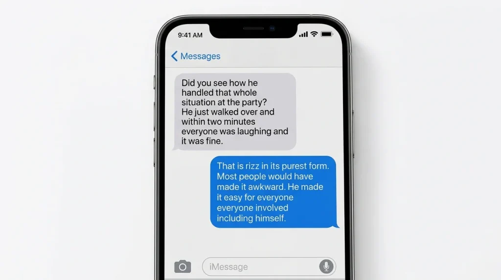 RIZZ meaning in text conversation example