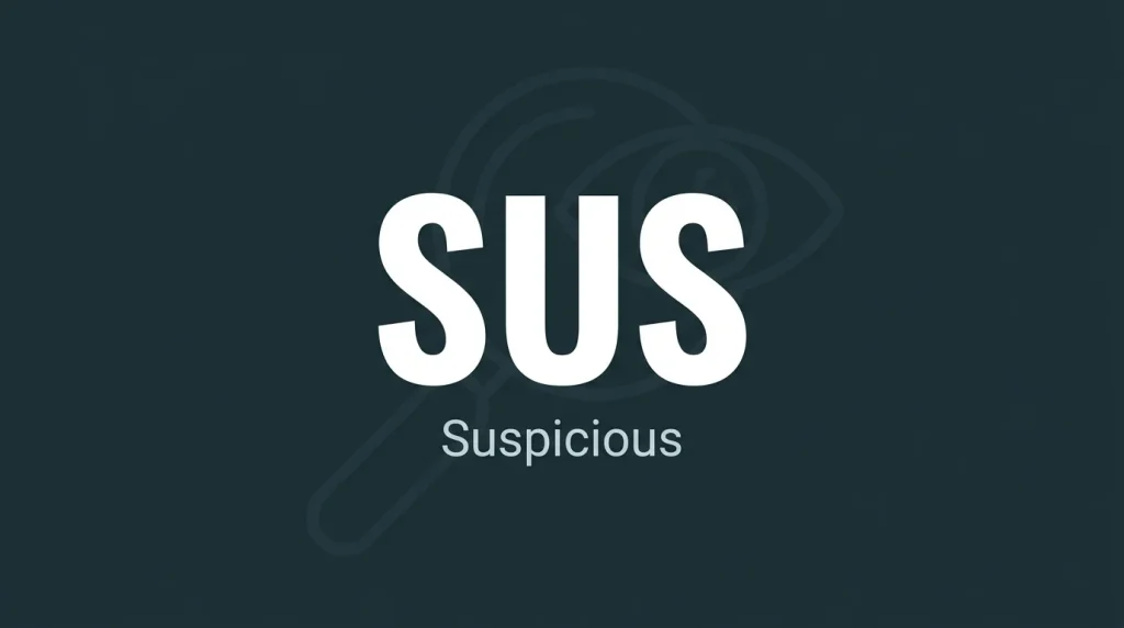 SUS mean in text