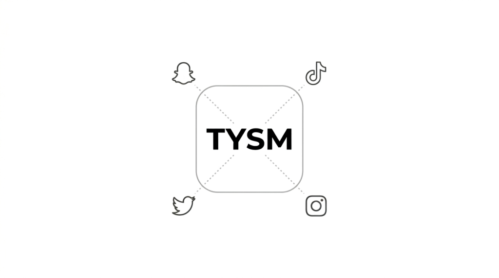 TYSM meaning on Snapchat TikTok Instagram and Twitter