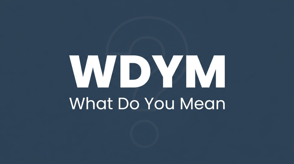 WDYM mean in text