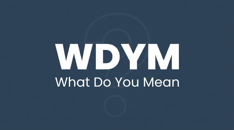 WDYM mean in text