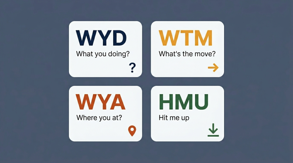 WYD vs WTM vs WYA vs HMU difference in texting explained