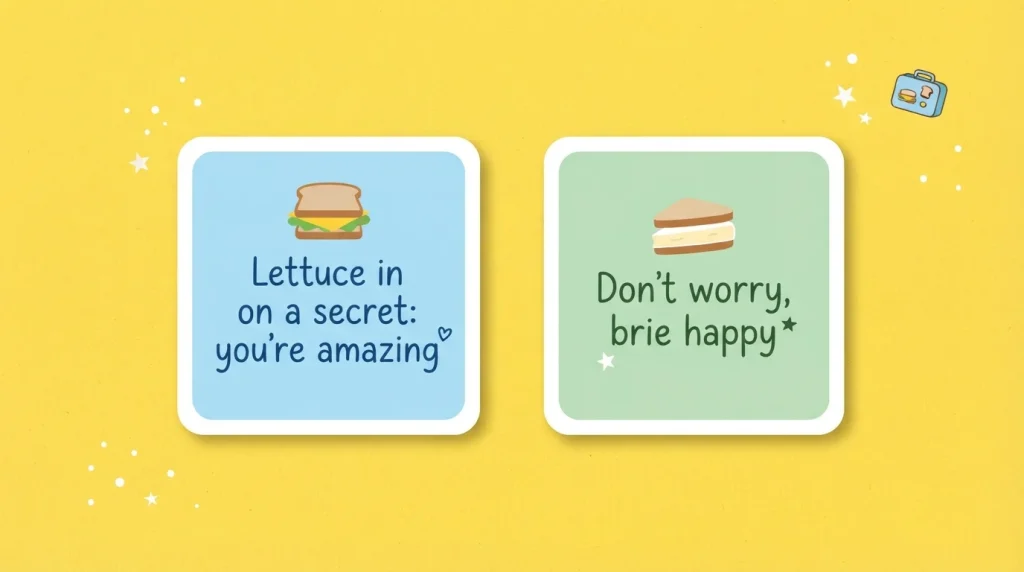 Sandwich Puns for Lunchbox Notes
