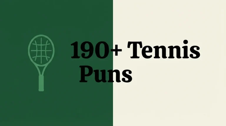 Short Tennis Puns for Instagram Captions